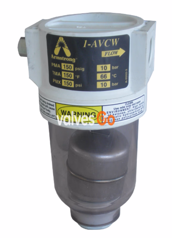 Armstrong 1-AVCW Transparent Air Vent Valve Real Product Photo