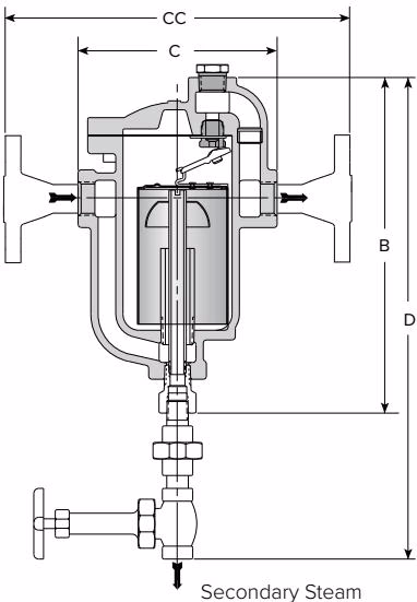 Armstrong 自动压差式疏水控制器 – 80-DC 系列 Armstrong 80-DC Series automatic differential condensate controller exterior view