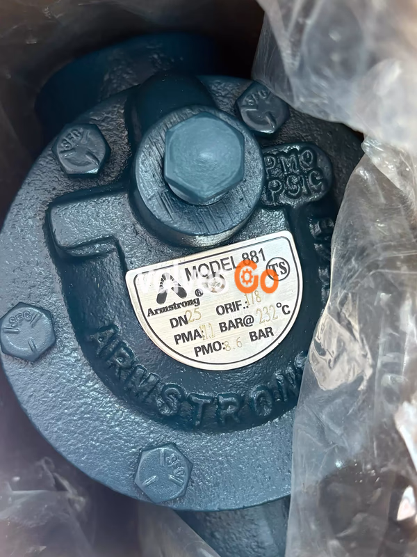 Armstrong 881 Inverted Bucket Steam Trap Nameplate