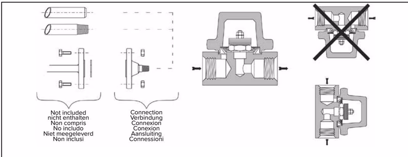 Armstrong AB-3000 installation drawing with connector block
