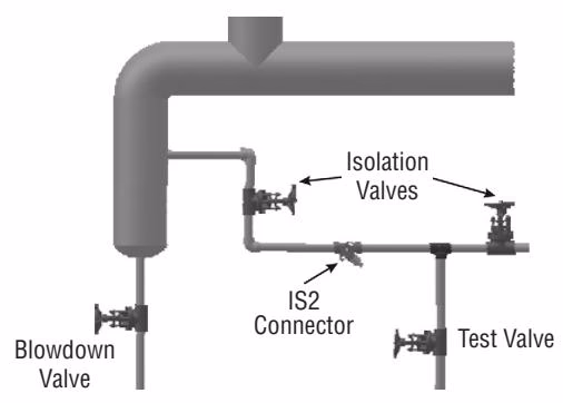 Armstrong 浮球热静力式蒸汽疏水阀 – FF-4000 系列 Armstrong FF-4000 Series IS2 connector block installation diagram 2