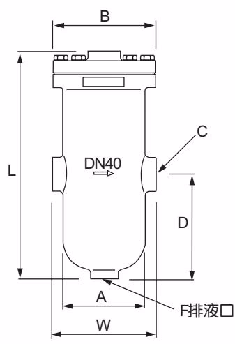 Armstrong 汽水分离器 – S 系列 Armstrong S Series SD model dimensional drawing