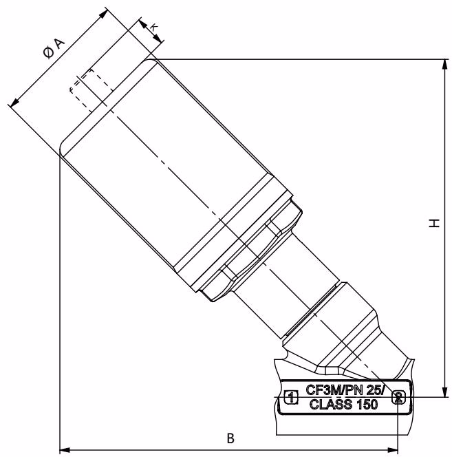 宝德 BURKERT 20008721 执行机构尺寸