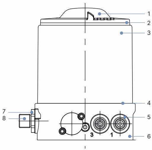 BURKERT 20024908 Burkert Type 8691 Material specifications diagram