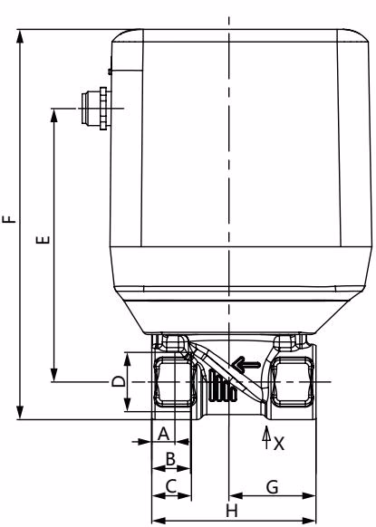 宝德 BURKERT 20038308 宝德 BURKERT 3285型 螺纹版本尺寸