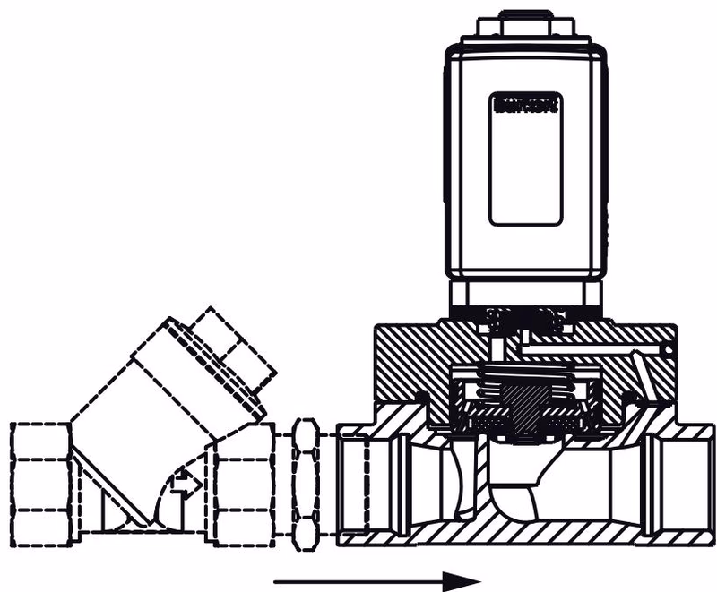 宝德 BURKERT 20041629 5406型 污垢过滤器安装