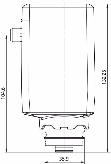 宝德 (Bürkert) 20046543 3280 型插装式版本尺寸图