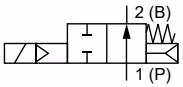 宝德 BURKERT 20046930 6281 型回路功能 B 常开符号