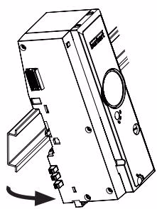 BURKERT 20070921 Burkert SVVI loosening connection module from standard rail