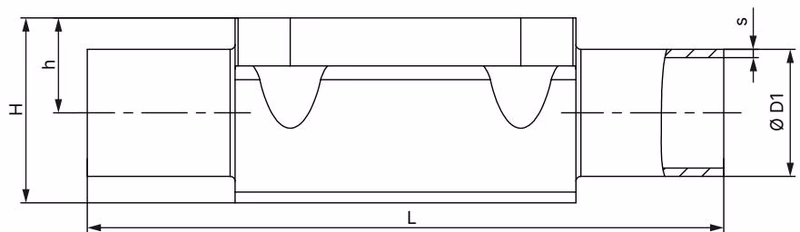 宝德 BURKERT 20082538 Type 2973 锻造焊接阀体尺寸图