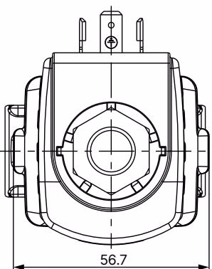 BURKERT 20089308 Flange and screw-in variant DN 13 dimensions