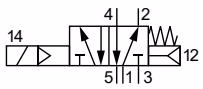 BURKERT 20116344 Type 6519 circuit function H symbol
