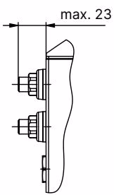 BURKERT 20120433 Type 3361 AG2 actuator dimensional drawing