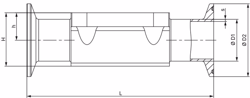 BURKERT 20121245 forged steel valve body with clamp connection dimensions