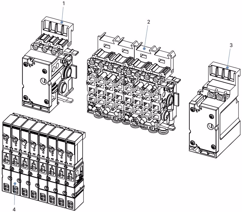 Бюркерт (BURKERT) 20126057 Type 8640 сборка пневматики ширина 11 мм
