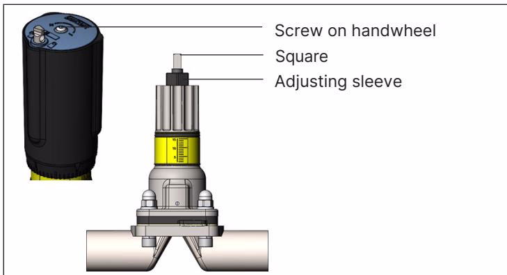 BURKERT 20132946 Type 2973 setting minimum and maximum stroke limit