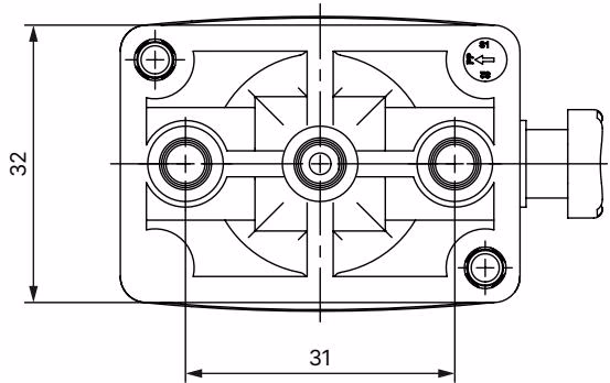 BURKERT 20139777 Plastic body dimensions