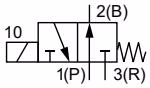 Burkert 23541 (Type 0331) circuit function D 3/2-way normally open