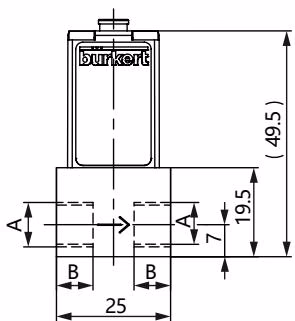 宝德 Burkert 311810 比例阀螺纹版本尺寸