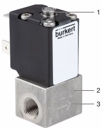 Burkert 311810 proportional valve product structure and components