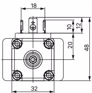 Burkert 321213 threaded version dimensions