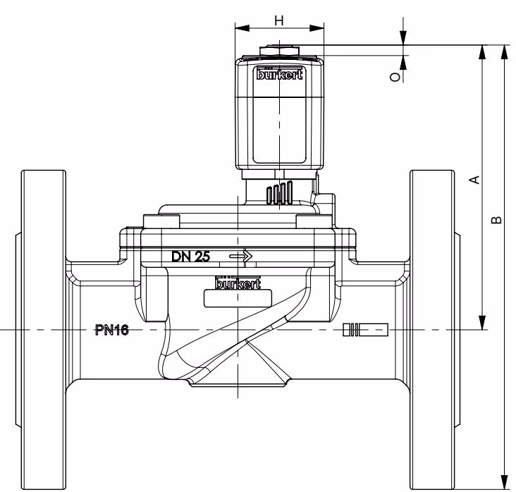 宝德 BURKERT 322502 宝德 (Burkert) 6281 法兰版本尺寸