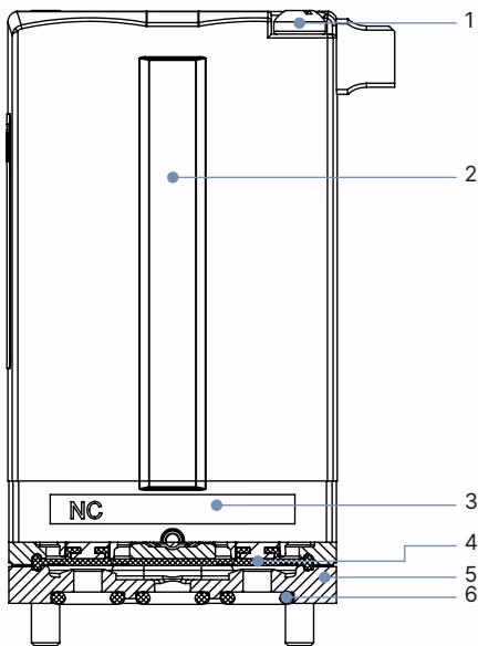 Burkert 325429 Type 6628 material specifications diagram