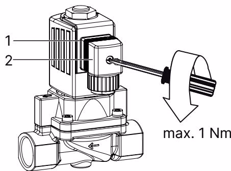 Бюркерт BURKERT 325990 Type 6407 подключение кабельного разъема DIN EN 175301-803