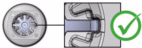 BURKERT 348518 correct and incorrect position of the compressor