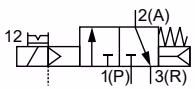 BURKERT 351172 Type 6430 circuit function C diagram