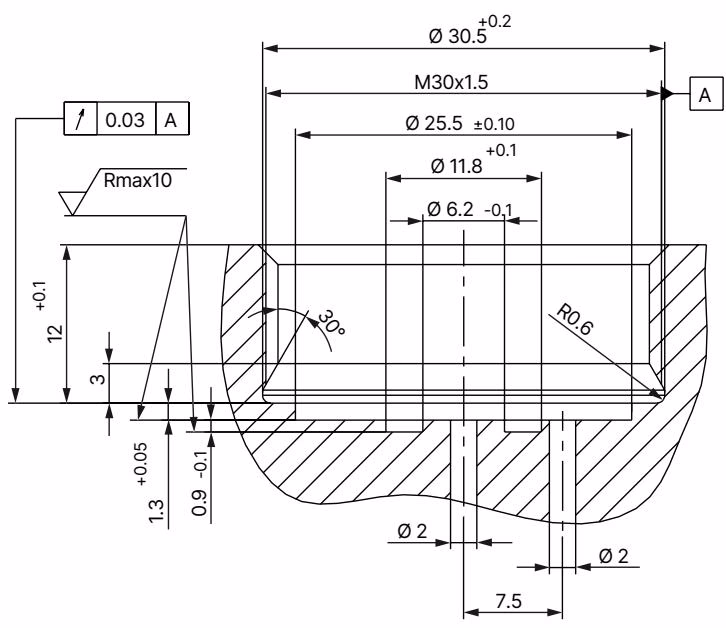 BURKERT 355831 Burkert Type 6027 screw-in version high pressure dimensions