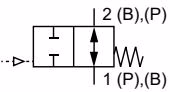 BURKERT 361031 Type 2104 control function B symbol