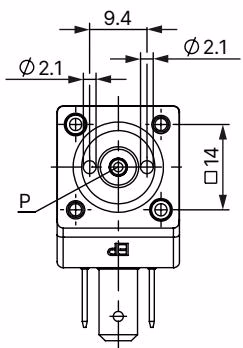 Bürkert 367641 Type 2871 sub-base variant dimensions
