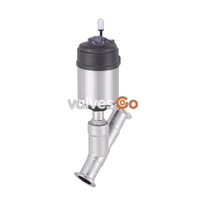 BURKERT 377062 Type 2300 2-Way Angle Seat Control Valve, Clamp, PTFE, NC