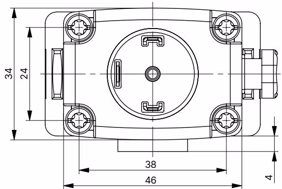BURKERT 457472 Plastic body dimensions