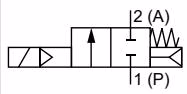 宝德 BURKERT 466911 回路功能 A 常闭符号