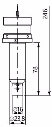 宝德 BURKERT 559616 8222型 C = 0.1 cm-1 尺寸图