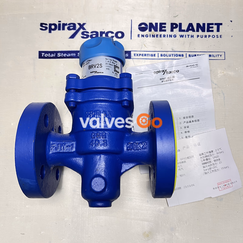 Spirax Sarco DN20 BRV2S GREEN (1.40 - 4.0 bar) Ductile Iron Direct Acting Pressure Reducing Valve