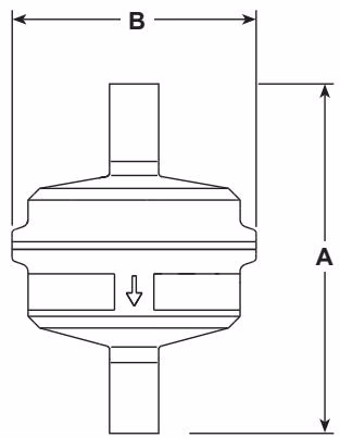 Spirax Sarco BT6-B tube end dimensions