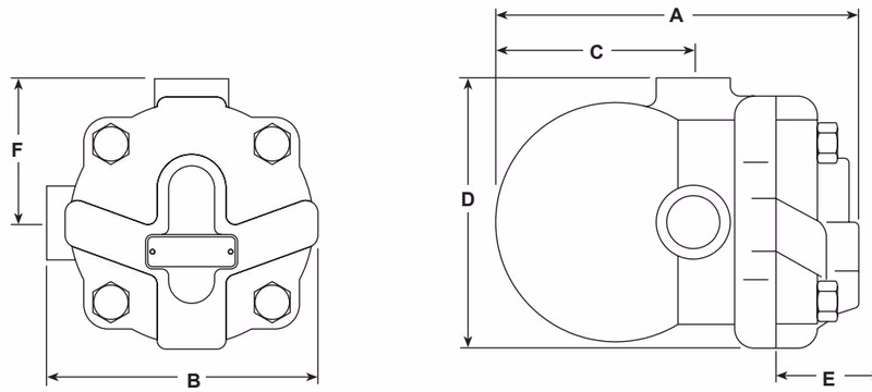Spirax Sarco CA14 Dimensions