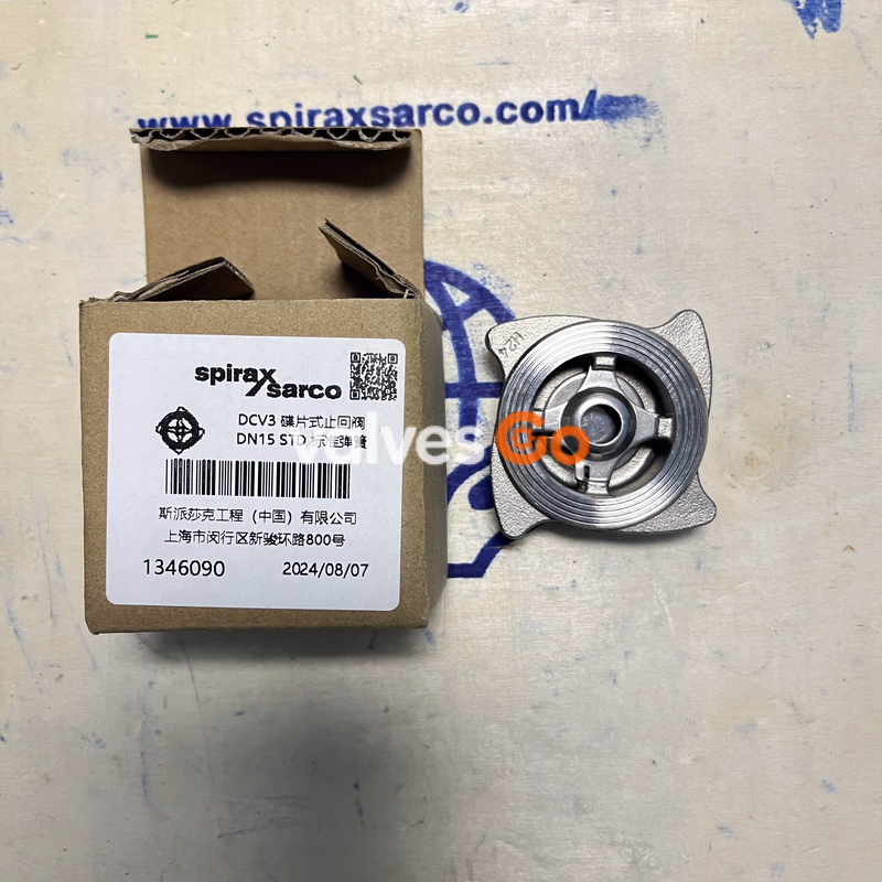 Spirax Sarco DCV3 METAL Stainless Steel Disc Check Valve - Front View