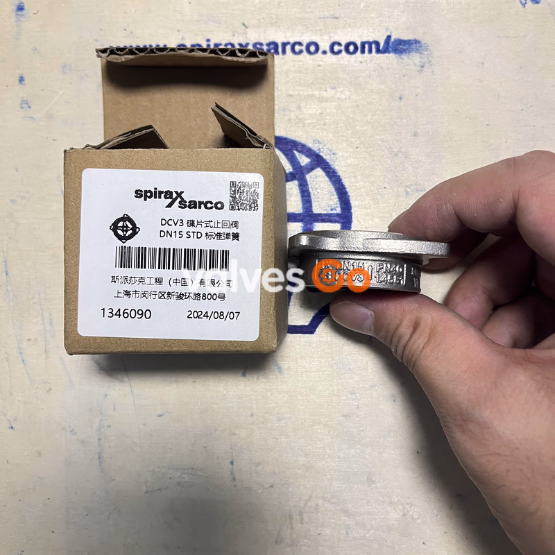 Spirax Sarco DCV3 METAL Stainless Steel Disc Check Valve - Side View