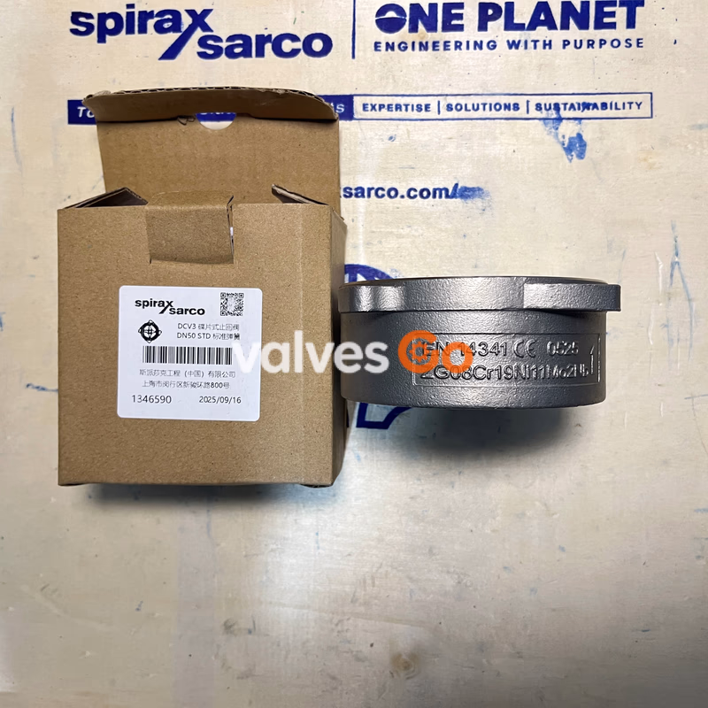 Spirax Sarco DCV3 METAL Stainless Steel Disc Check Valve - DN50 Side View