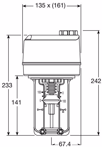 斯派莎克 Spirax Sarco el3500 斯派莎克 Spirax Sarco EL3500 标准型执行器尺寸