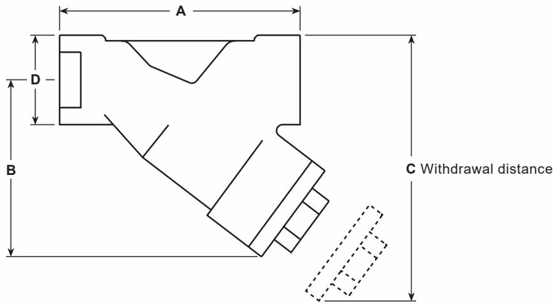 Spirax Sarco Fig 16/16L Dimensional Drawing