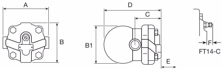 斯派莎克 Spirax Sarco FT14 外形尺寸图
