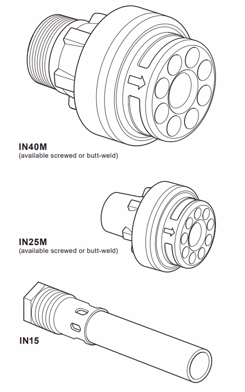 Spirax Sarco IN15/IN25M/IN40M Steam Injector Structure