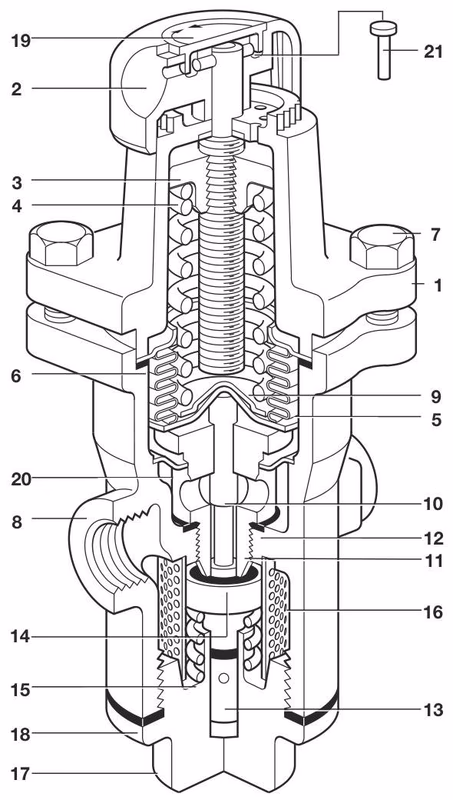 Spirax Sarco LRV2B/LRV2S Structure Drawing