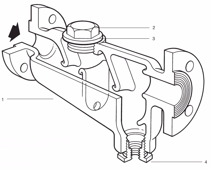 Spirax Sarco S13 Ductile Iron Separator - Structure Diagram