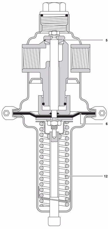 Spirax Sarco SRV461 / SRV463 Dimensions Diagram